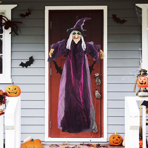 Decoraciones De Halloween, Pelo Largo, Luminoso, Fantasma Co