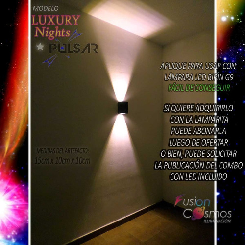 Imagen 9 de 10 de Aplique Difusor Diseño Bidireccional Pared Exterior Pack X11
