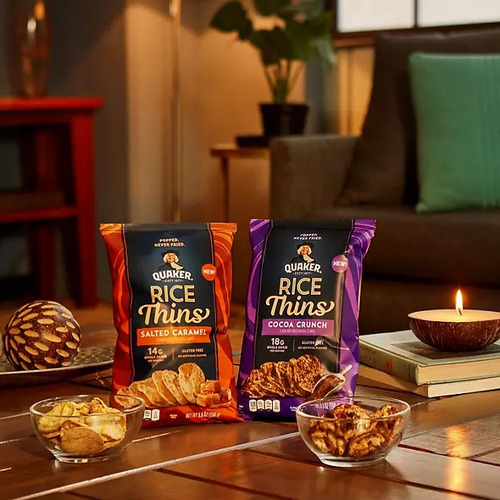 2-pk Botana Arroz Y Maíz Quaker Salted Caramel Y Cocoa 14g