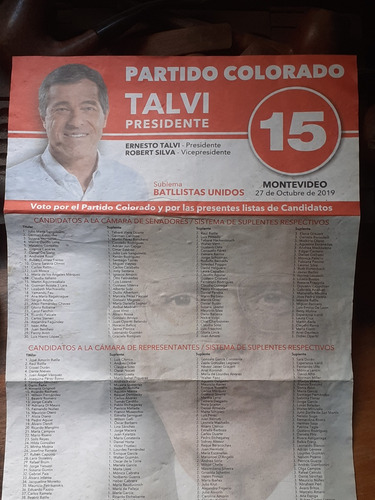 Elecciones 2019 Lista 15 - Partido Colorado