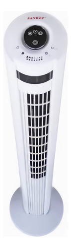 Ventilador de torre Sankey FN-43T03BR blanco con 3 aspas de  plástico, 43" Control Remoto