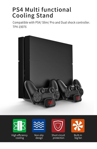 Soporte Multifuncional De Carga Y Enfriamiento Ps4 Slim Pro