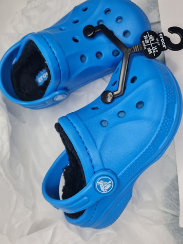 Afelpado Crocs 15.5 Cm Azul