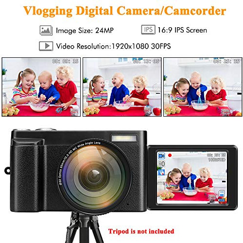 Camara Digital Vlogging Hd 1080p Videocamara Zoom 16x Lente