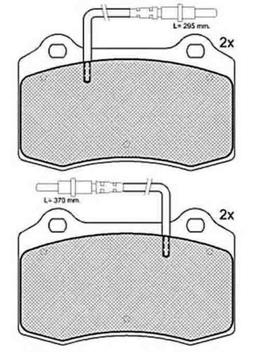 Pastilla De Freno Peugeot 406 Coupe 2.2-3.0 97/ Delantera
