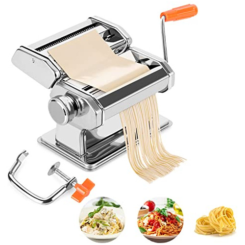 Fogein Pasta Machine,9 Adjustable Thickness Settings Pa...