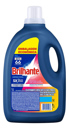 Sabão Líquido Brilhante Limpeza Total 5l