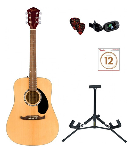 Guitarra Acústica Fender Fa-125 Pack + Accesorios