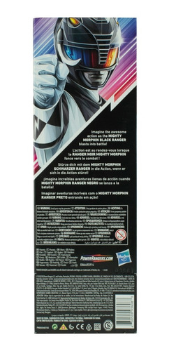 Imagen 8 de 9 de Power Rangers Pack Rojo Azul Negro Rosa Basico 28cm Hasbro