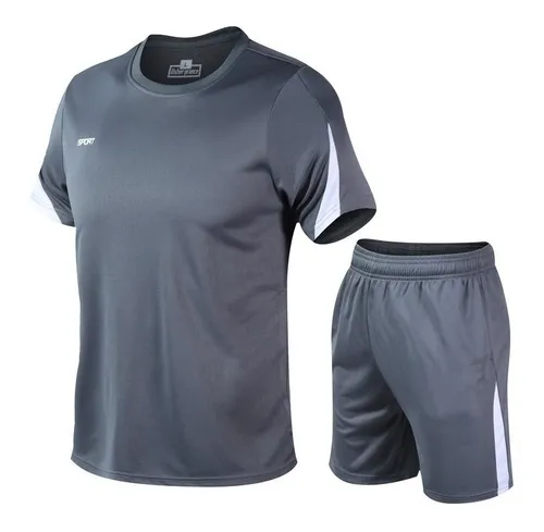 Conjunto deportivo corto hombre gris - marengo Talla de Ropa M