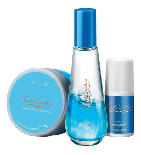 Avon Colonia Exotic Water. Combo 3 Productos