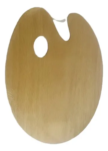 Paleta, Godete Para Pintar 24x30cm Grosor 5mm De Madera. | MercadoLibre