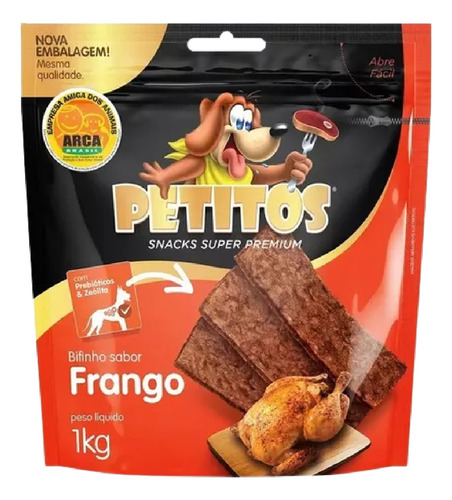 Bifinho Pet De Frango Para Cachorro 1kg Petitos