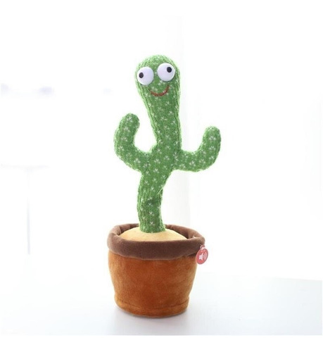 Muñeco Niños Cactus Bailarín Canta Repite Luces Led