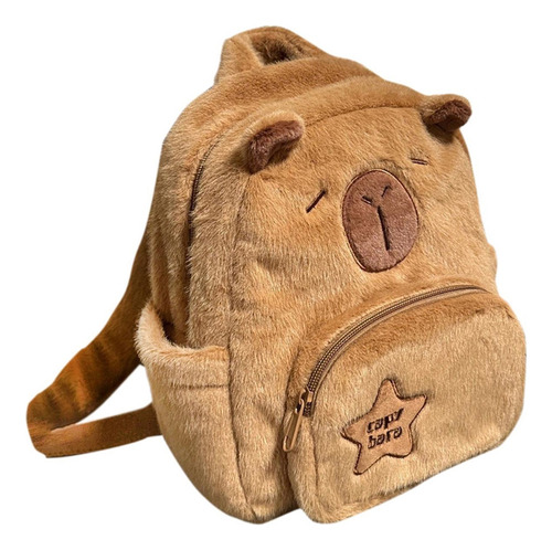 Mochila De Pelúcia Capivara Mochila Escolar