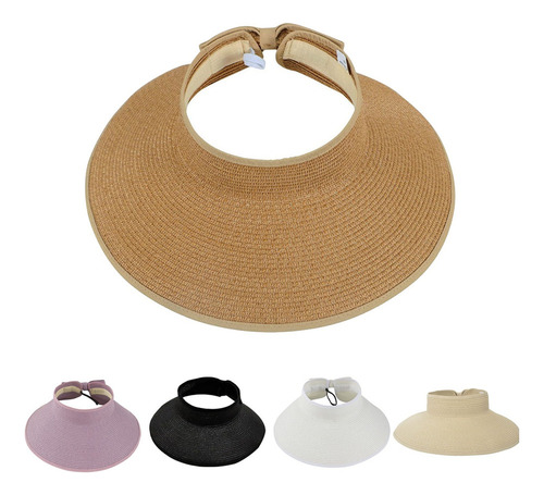 Sombrero De Paja Plegable Con Parte Superior VacĂa Para Vera