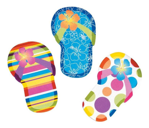 Notas Adhesivas Flip Flop Para Verano (set De 12)