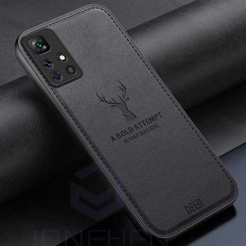 Funda De Cuero De Lujo Con Cabeza De Ciervo Para Redmi Note