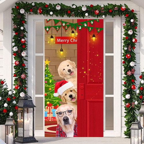 Decoración Navideña For Puerta De Entrada En R, Nuevo Papá