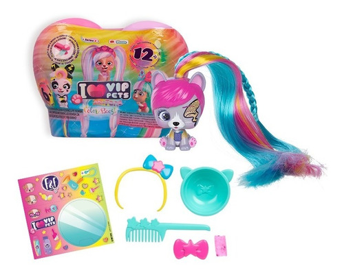 Imagen 2 de 10 de Vip Pets Muñeca Sorpresa Mini Fans Serie 2 Corazon Boost Edu
