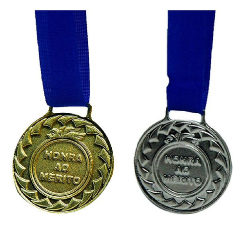 Kit C/120 Medalhas De Ouro + 120 Medalhas De Prata M30