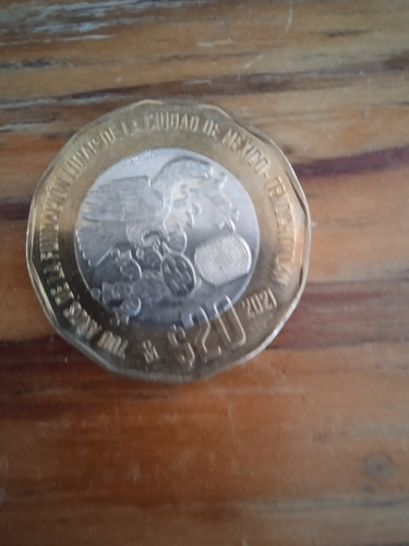 Moneda De 20 Pesos Conmemorativa 2 Aguilas