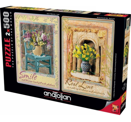 Puzzle 500 Piezas X 2 Smile - Real Love - Anatolian 