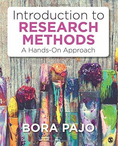 Book : Introduction To Research Methods A Hands-on Approach