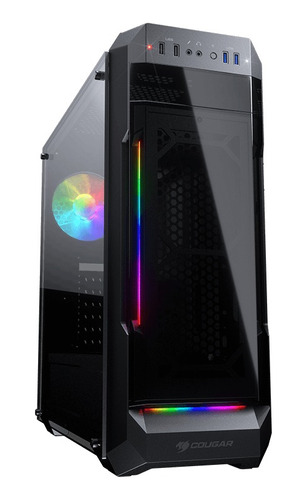 Gabinete Gamer Cougar Mx331-t Rgb 1 Fan Vidro - 385nc20.0003