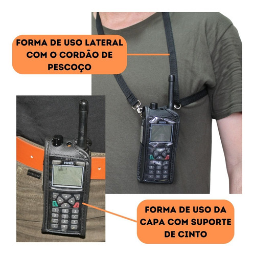 10 Capa Prendedor Rádio Comunicador Motorola R2 Alça