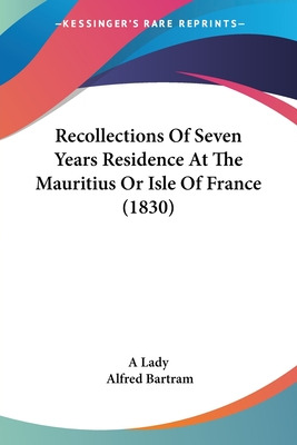 Libro Recollections Of Seven Years Residence At The Mauri...