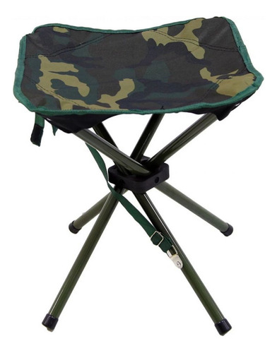 Banqueta Dobrável Stool Para Camping Até 80 Kg Estampa