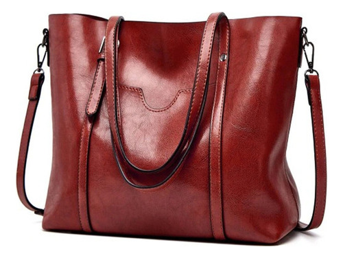 Bolso De Mensajero De Cuero Pu De Moda Para Mujer