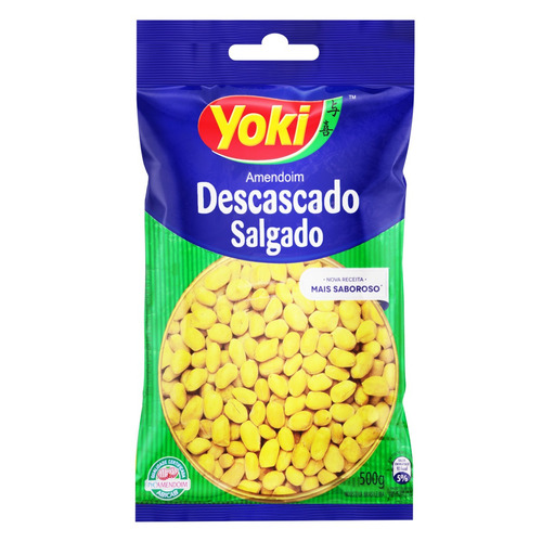 Amendoim Descascado Salgado Yoki 500 grs.
