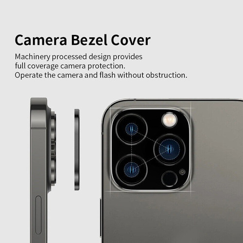 Imagen 6 de 10 de Mica Protector Lente De Cámara iPhone 14 / Pro / Max / Plus