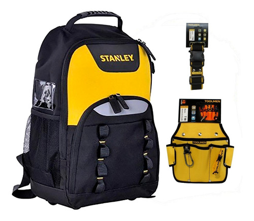 Mochila Para Herramientas Stanley + Cinturon Toolmen T90 T95