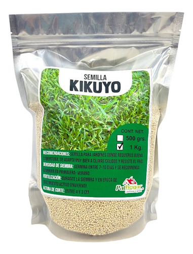 Semilla De Pasto Kikuyo Whittet 1 Kg + Terrasabvia 10 Kg
