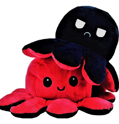 Peluches Reversibles De Pulpo 2 Colores