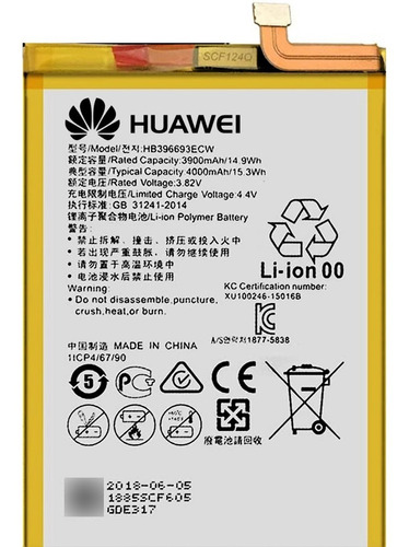 Bateria Pila Huawei Ascend Mate 8 Hb396693ecw Original