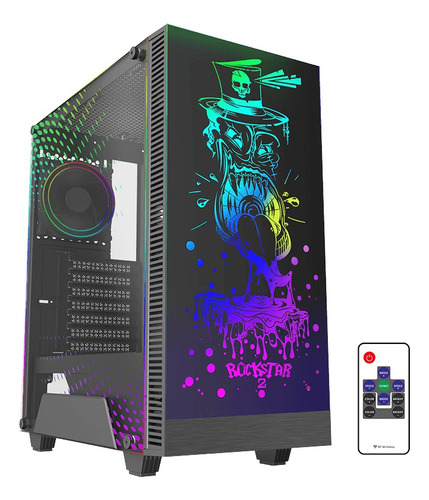 Case Gamemax Rockstar 2 Argb Acrilico Led Color Atx Midtower