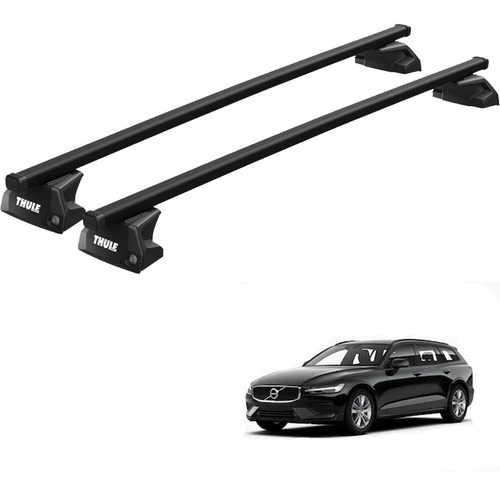 Rack Bagageiro Teto Volvo V60 2018 Em Diante Evo Thule