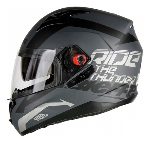 Capacete Bieffe B40 Speed Azul E Branco Com Óculos Interno 