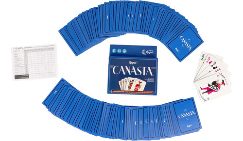 Regal Games Canasta Family Card Game - Cards De Color Azul D