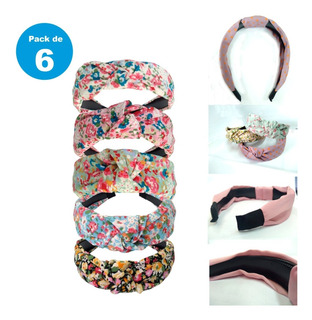 6uds Pack Cintillos Forrados De Tela 6uds Pack Cintillos Forrados De Tela