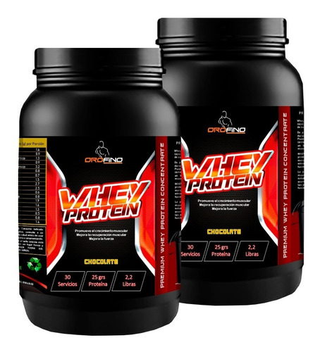 2 Proteina Orofino Whey 2kg (60 Serv) 100% Calidad