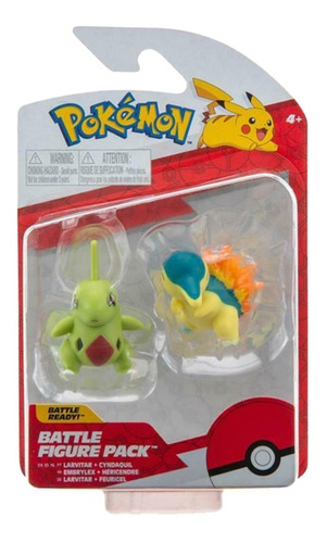 Figura Larvitar + Cyndaquil / Pokemon Doble - Gw041