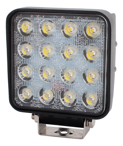 Neblinero 16 Led Foco 10-30v Auto Camión Cuadrado Unidad