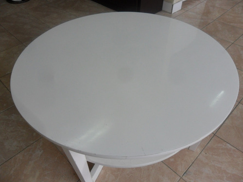 Mesa De Centro Redonda O Cuadrada Negra Retocar Hogar Mueble