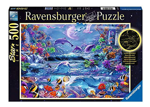 Ravensburger 15047 Moonlit Magic, 500 Piezas, Brilla En La O