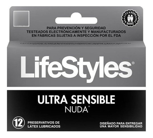 Pack X4 Preservativos 12 Und Lifestyles Ultra Sensible Nuda